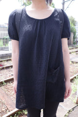 ピュロ パフ ポケット ワンピース(2color)