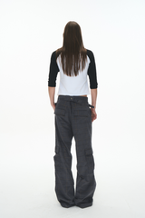 Plaid Corduroy Cargo Pants