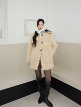 Toggle tteokbokki half-fur coat