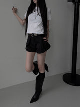  rollup balloon cotton shorts (2color)
