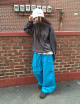 ゴディアカーブカラーポケットセットワイドパンツ