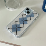 CLASSIC ARGYLE HARD JELL CASE_WHITE