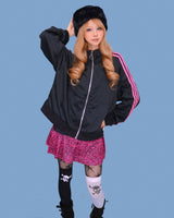 pinkie track jersey zip-up (3color)