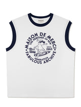 UNISEX オーバーフィットパピーサーフィンリンガーノースリーブトップ (FCE2TS402M)
