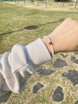 Plum stone bracelet