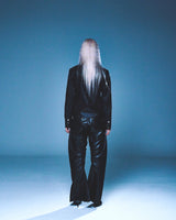DENIM LINE ZIPPER JACKET (BLACK)