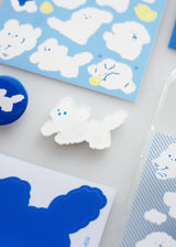 Magnet moonggae white dog