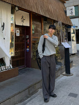 Mock wide slacks