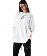 NO.122 バーコード Tシャツ ホワイト