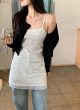 PL Embossing Crop Knit Cardigan (4color)