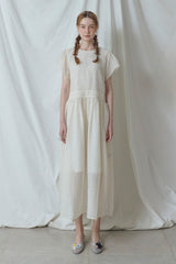 Audrey Dot Dress [Cream]