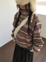 [MD's Pick] コットンキャンディノルディックフリースアノラック(2color)