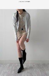 Will You See-through Round Neck Cardigan