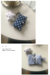comfy wallet - dot denim