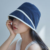 コントラストライン ムーンバケットハット(Navy)