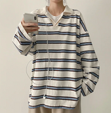 コグカラーダンガラカラー長袖Tシャツ
