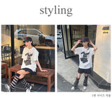 'ラビットクラブ' オーバーサイズTシャツ_CHARCOAL