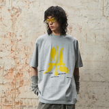 RELABEL 24SS ‘Platform Departure’ シルバーグレープリントTシャツ