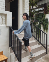 リズルノンフェードバミューダデニムパンツ