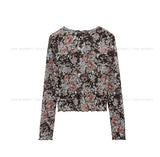 Haze Flower Ruffle Cardigan