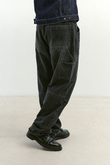 インシジョンダブルニーカーペンターパンツ (Washed Black)