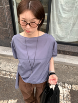 ボートネックタイブラウス