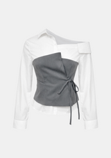Classic Mixed-Layer Blouse