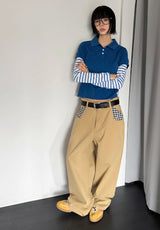 ハイデンチェックワイドパンツ