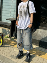 ダーディーロービンテージブルーハーフパンツ1C