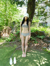 terry shirring bikini