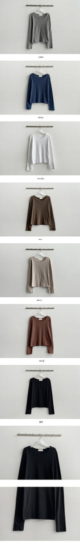 ベングラウンドネックベーシックロングスリーブTシャツ