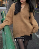[MADE] Pilto fur oversized-fit knitwear