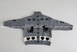 Nyangdeng's nose-dishon tteokbokki knit cardigan