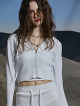 SOFT KNIT ZIP-UP
