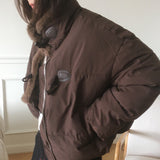Cocom fur ダッフルショートパッド入りジャンパー