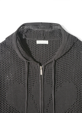 [Unisex] Daisy punching hood zip up(4color)