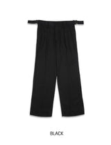 Saffy Adjust Linen Wide Slacks