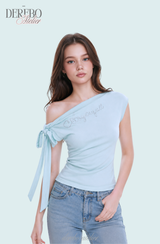 Muse Ribbon One Shoulder Top