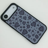 F.heart leopard case (navy)