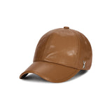 VA Cubic Stud Veganleather Ball Cap / Camel