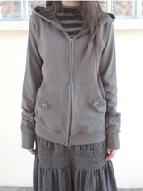 pocky hood zip-up