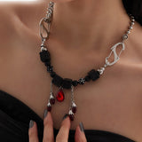 Blooddrop alien necklace