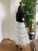 Demin Round Puff Short Sleeve Jacket