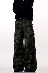 Winter Camo Multi-Pocket Cargo Pants