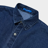 bleach denim shirt_blue