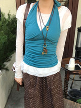 lus halterneck sleeve
