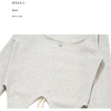 LILY SHIRRING STRING TOP_OATMEL