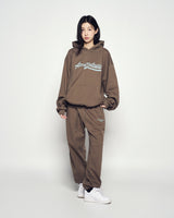 25FW ボーダーラインロングパンツ ココア