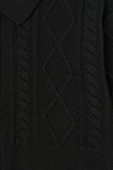 collar knit cardigan
