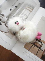 Cosymosy Ugly Bird Keyring - White